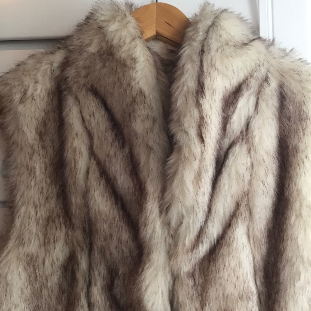 BCBG Faux fur vest